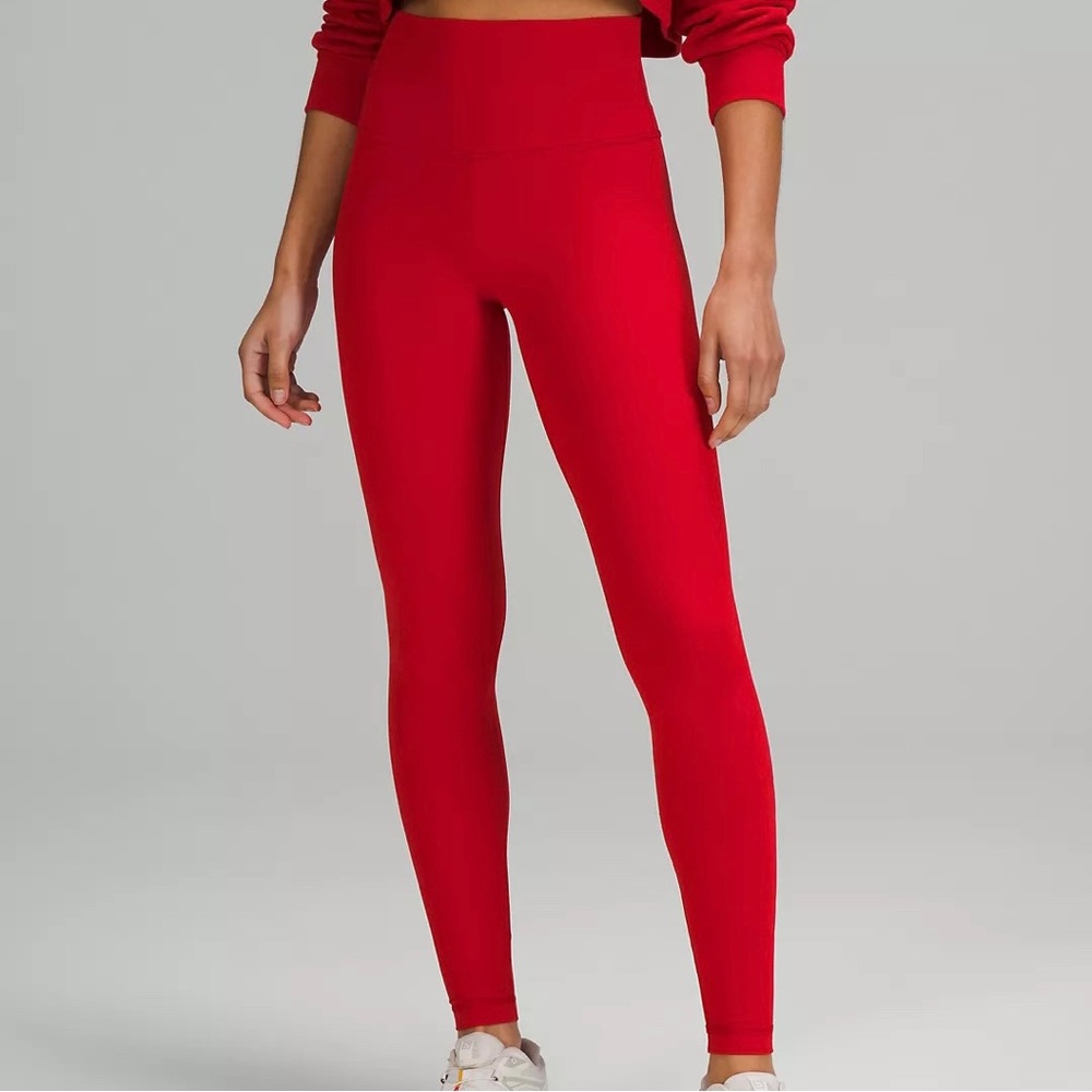 HOSTPICK ❤️ Lulu Team Canada Align High-Rise Pant 28” Size L/XL Crimson Leggings